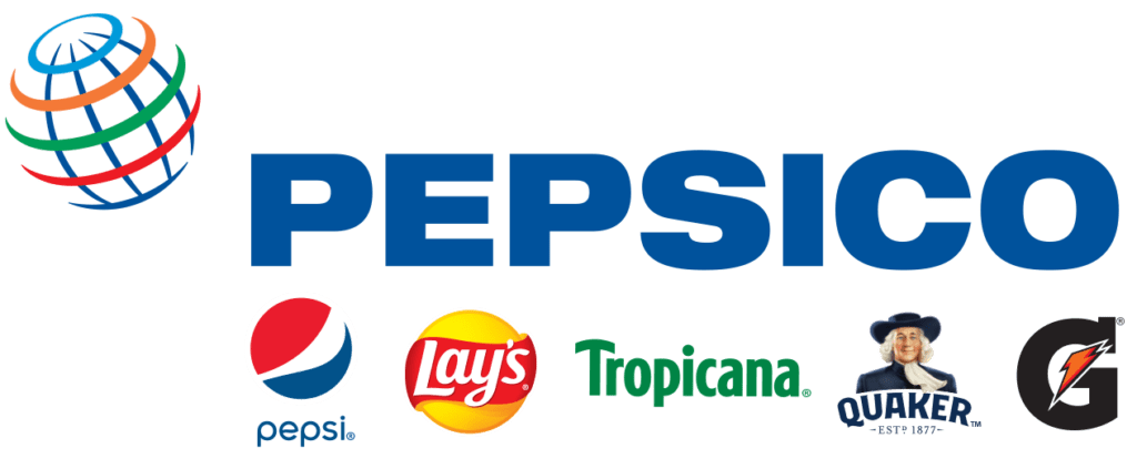 PepsiCo Logo with Brands